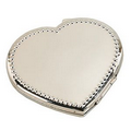 Beaded Heart Compact Mirror
